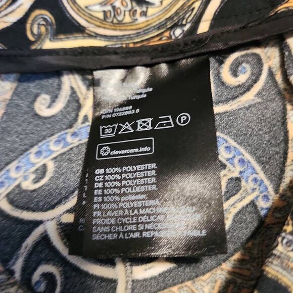 H&M Women's Size 14 NWT High Waisted Paisley Print Wide Leg Pants - Picture 9 of 11